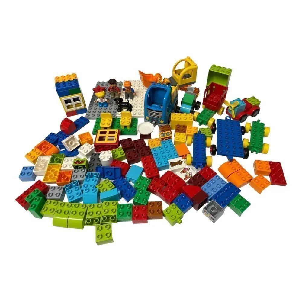Mixed lot of Duplo Legos vehicles figures building blocks